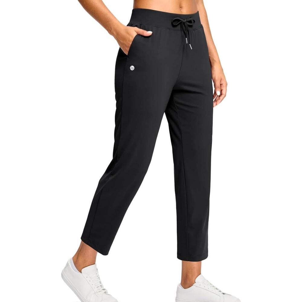 Gradual Womens Ankle Pants Pockets Stretchy 7/8 pants Golf Travel Athletic XL
